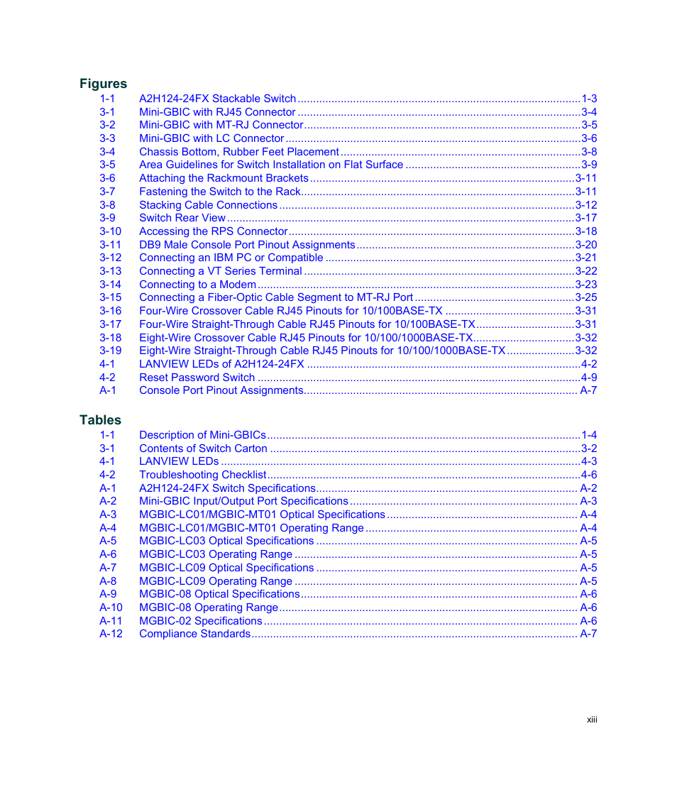 Enterasys Networks A2H124-24FX User Manual | Page 15 / 82