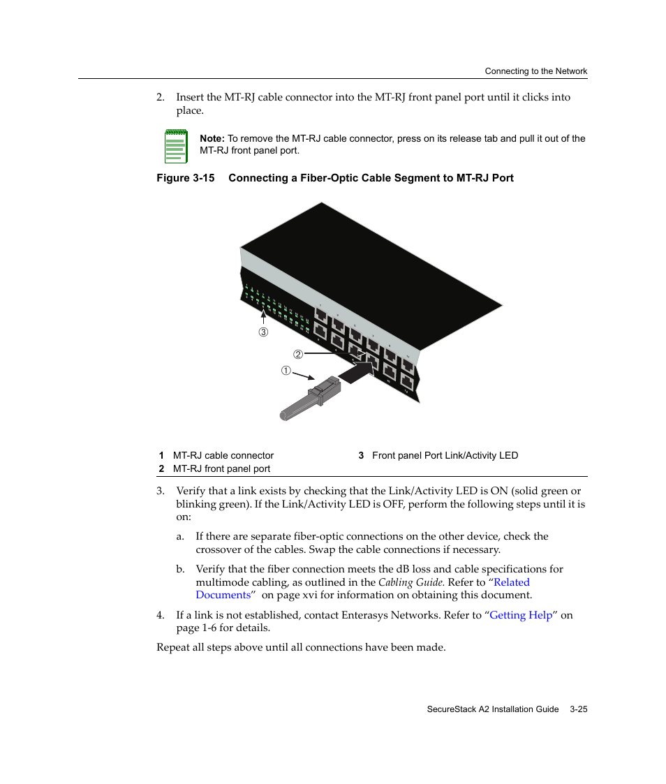 Figure 3‐15, Аб в | Enterasys Networks A2H124-24FX User Manual | Page 53 / 82