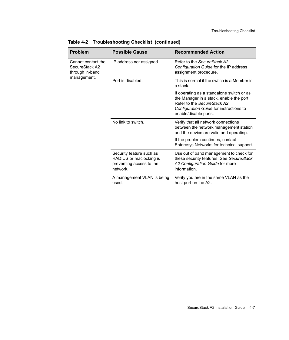 Enterasys Networks A2H124-24FX User Manual | Page 69 / 82