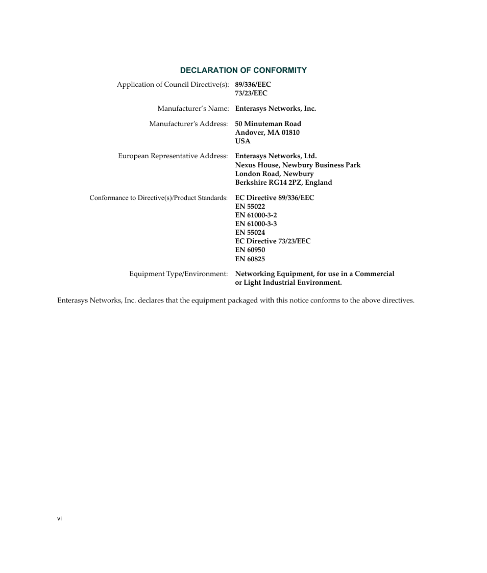Enterasys Networks A2H124-24FX User Manual | Page 8 / 82