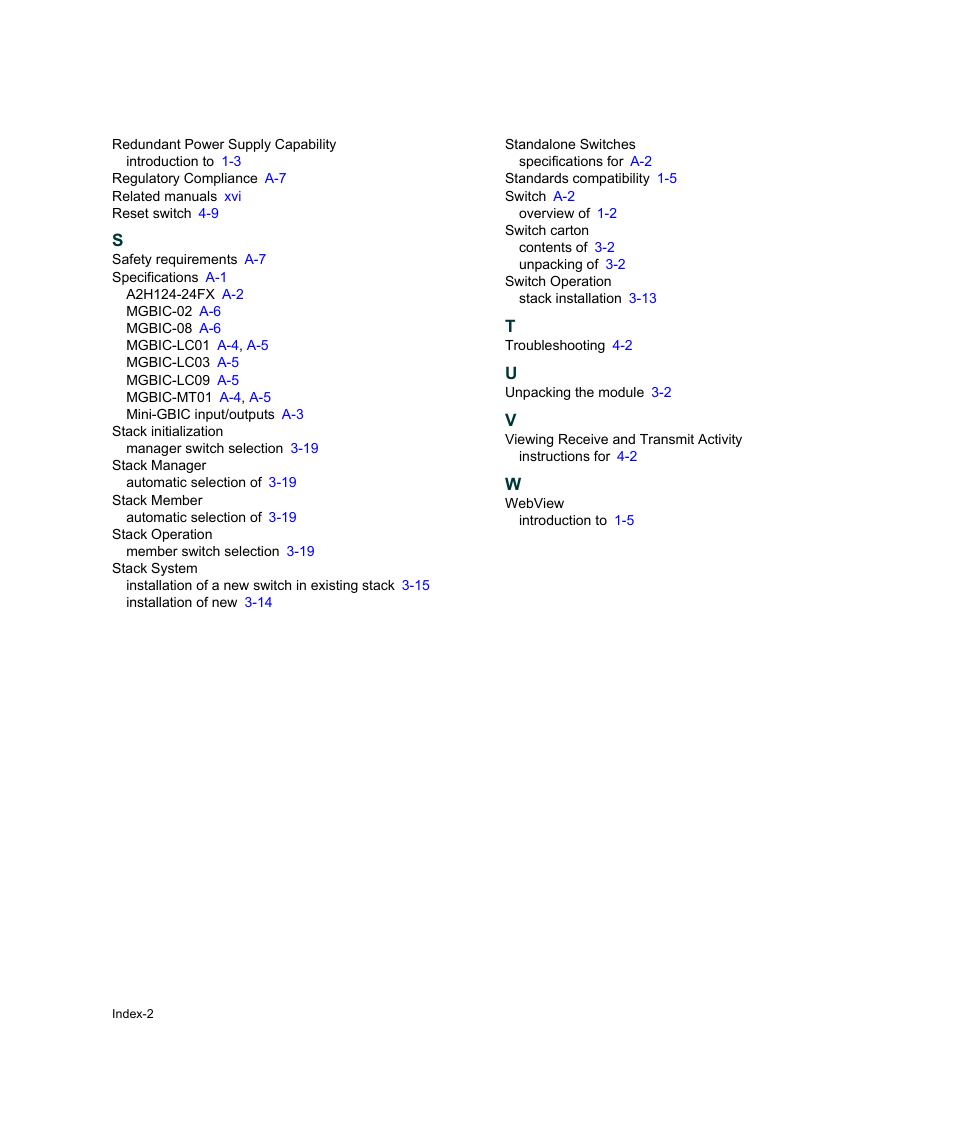 Enterasys Networks A2H124-24FX User Manual | Page 82 / 82