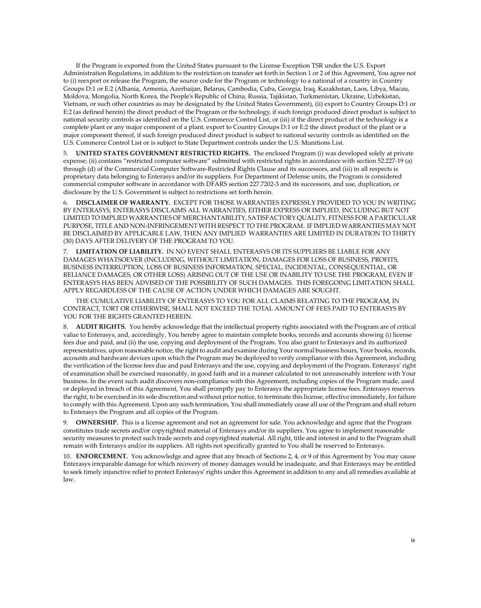 Enterasys Networks XSR-3020 User Manual | Page 11 / 110