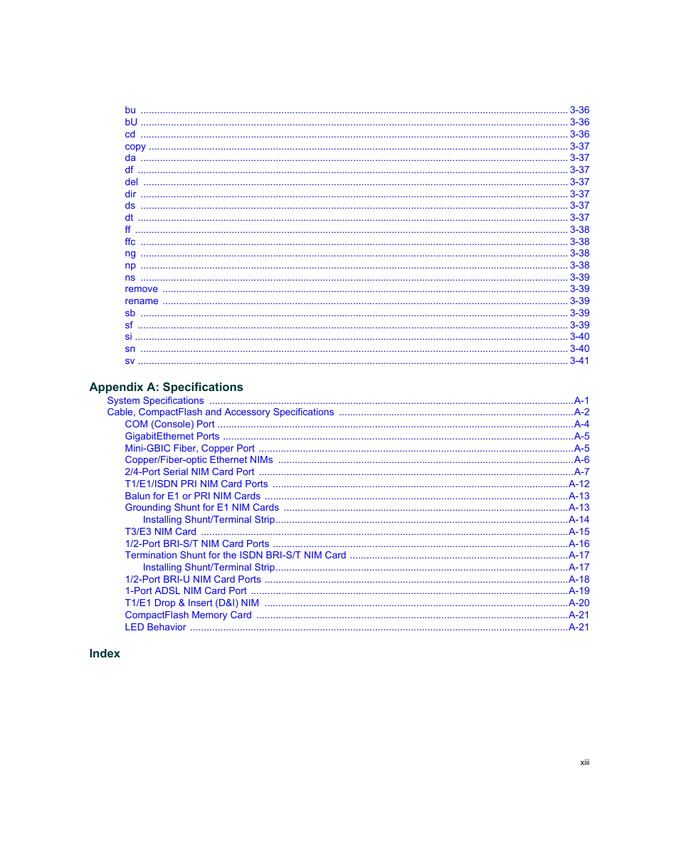 Enterasys Networks XSR-3020 User Manual | Page 15 / 110