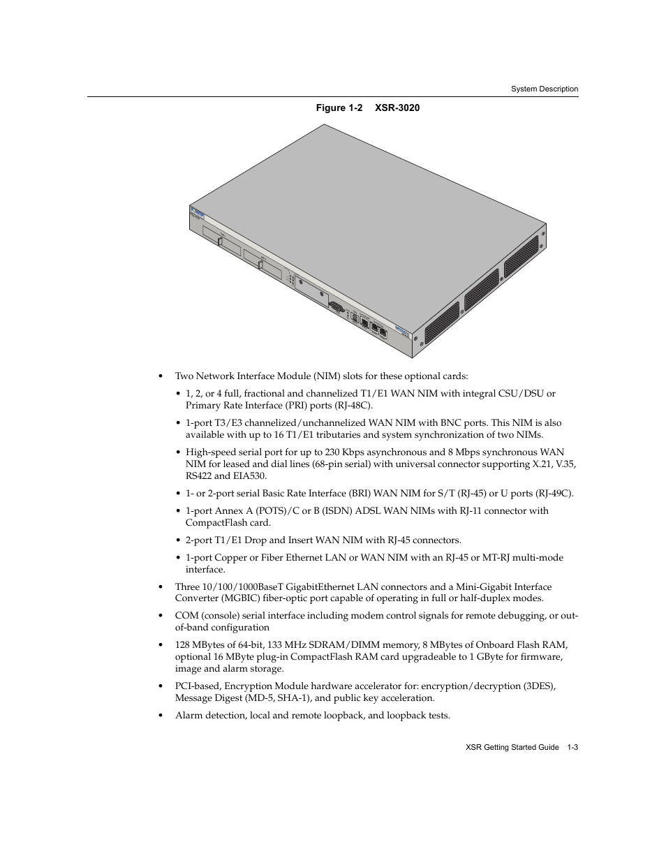 Sec urity route rs, Com pw r sys nim 1 nim 2 vpn | Enterasys Networks XSR-3020 User Manual | Page 23 / 110