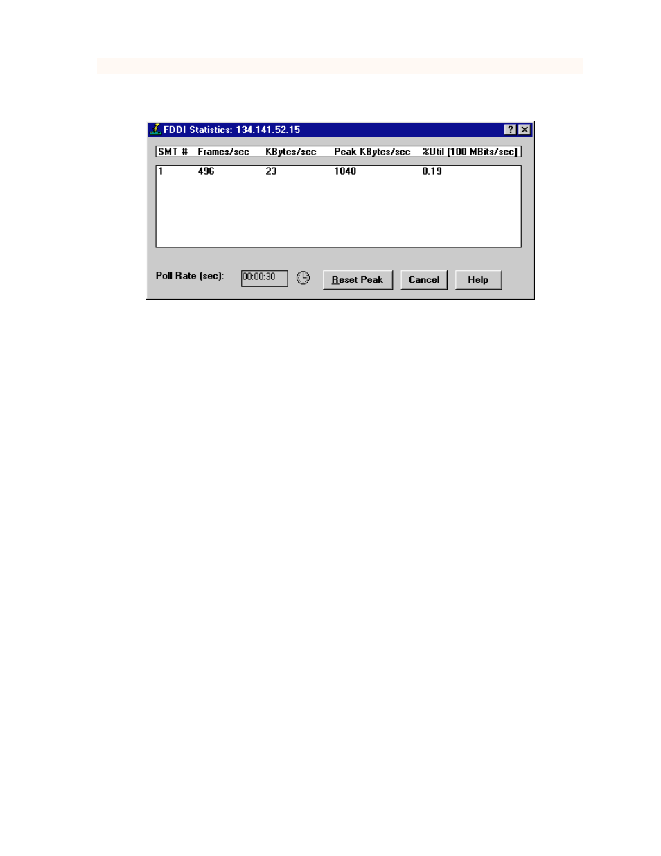 The fddi statistics window, Figure 5-6 | Enterasys Networks 700 User Manual | Page 157 / 182