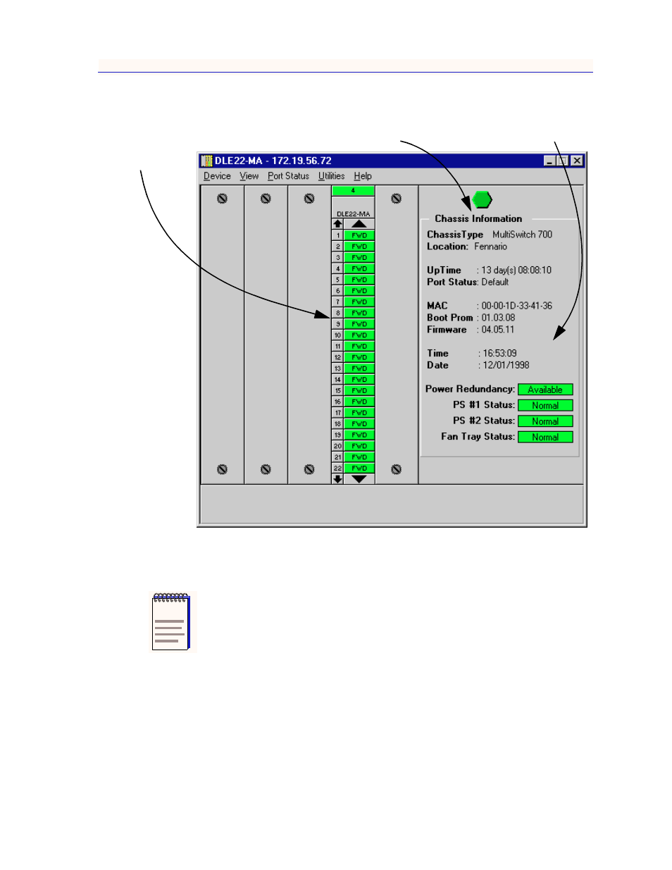 Figure 2-3, Ndow, Figure | Enterasys Networks 700 User Manual | Page 23 / 182