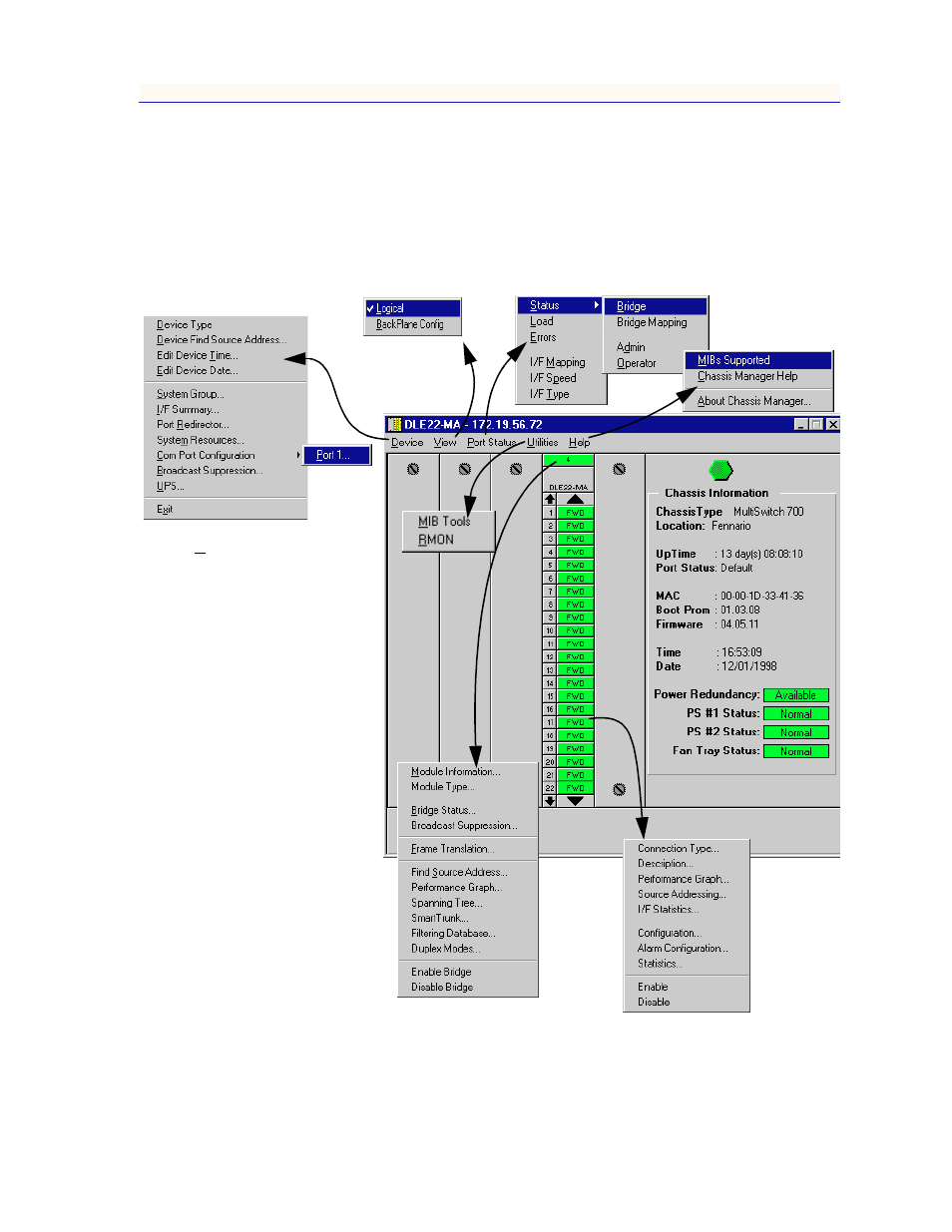 Menu structure, Menu structure -6 | Enterasys Networks 700 User Manual | Page 27 / 182