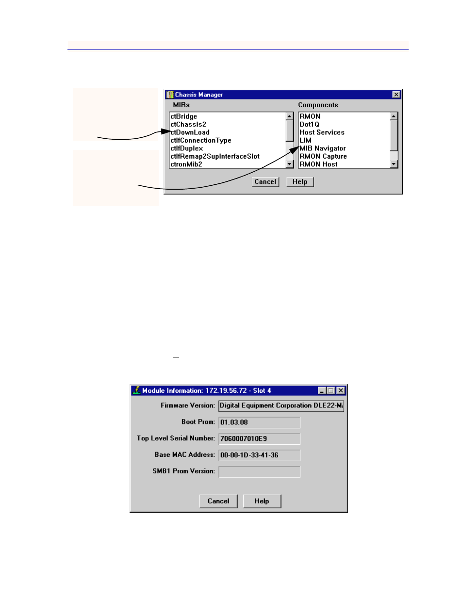 The module information window, The module information window -19 | Enterasys Networks 700 User Manual | Page 39 / 182