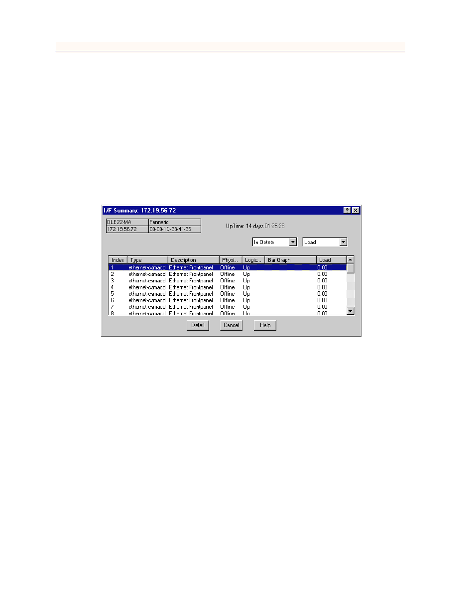 Viewing i/f summary information, Viewing i/f summary information -22, Device. see | Viewing i/f summary informatio | Enterasys Networks 700 User Manual | Page 42 / 182