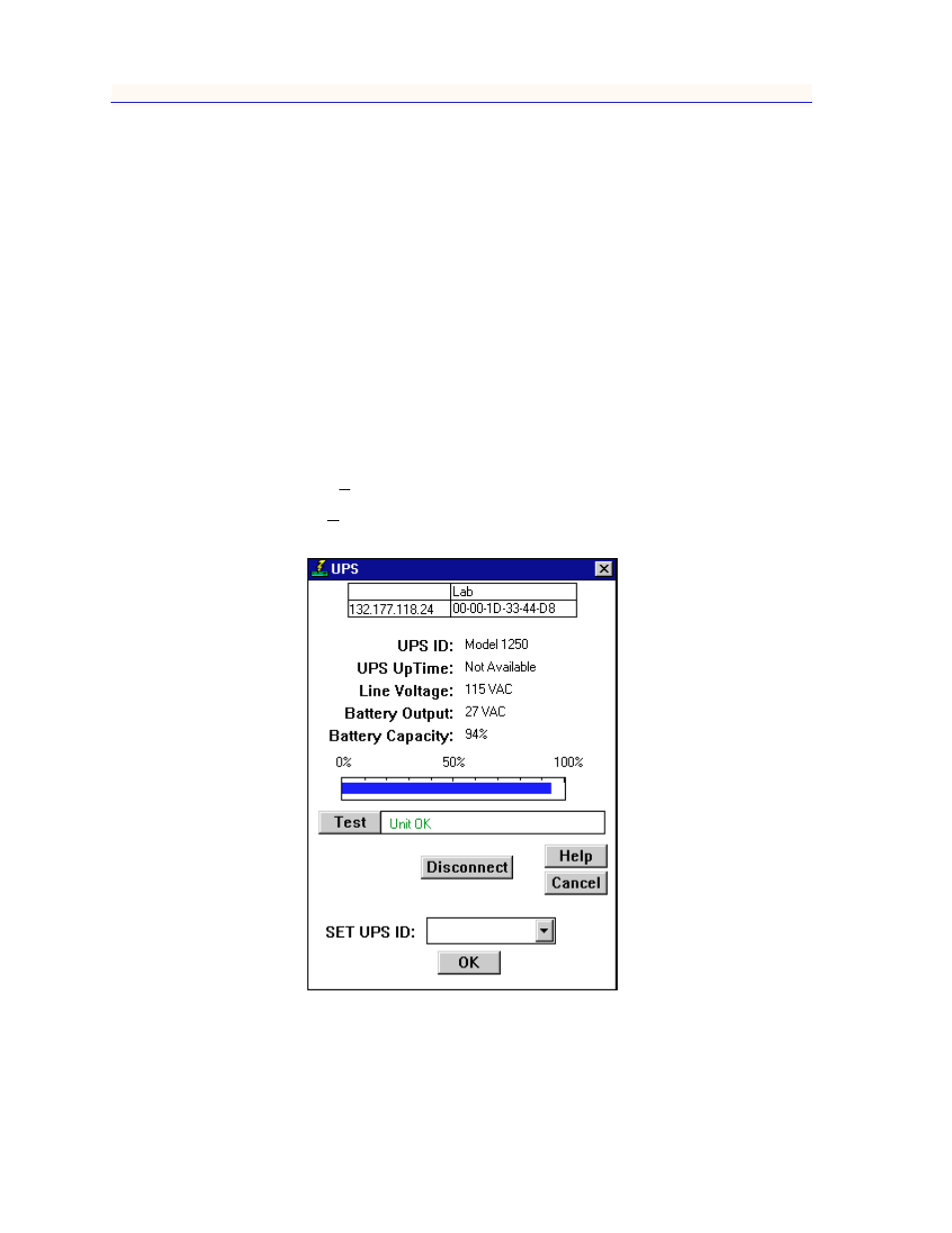 Accessing the ups window, Accessing the ups window -44 | Enterasys Networks 700 User Manual | Page 64 / 182