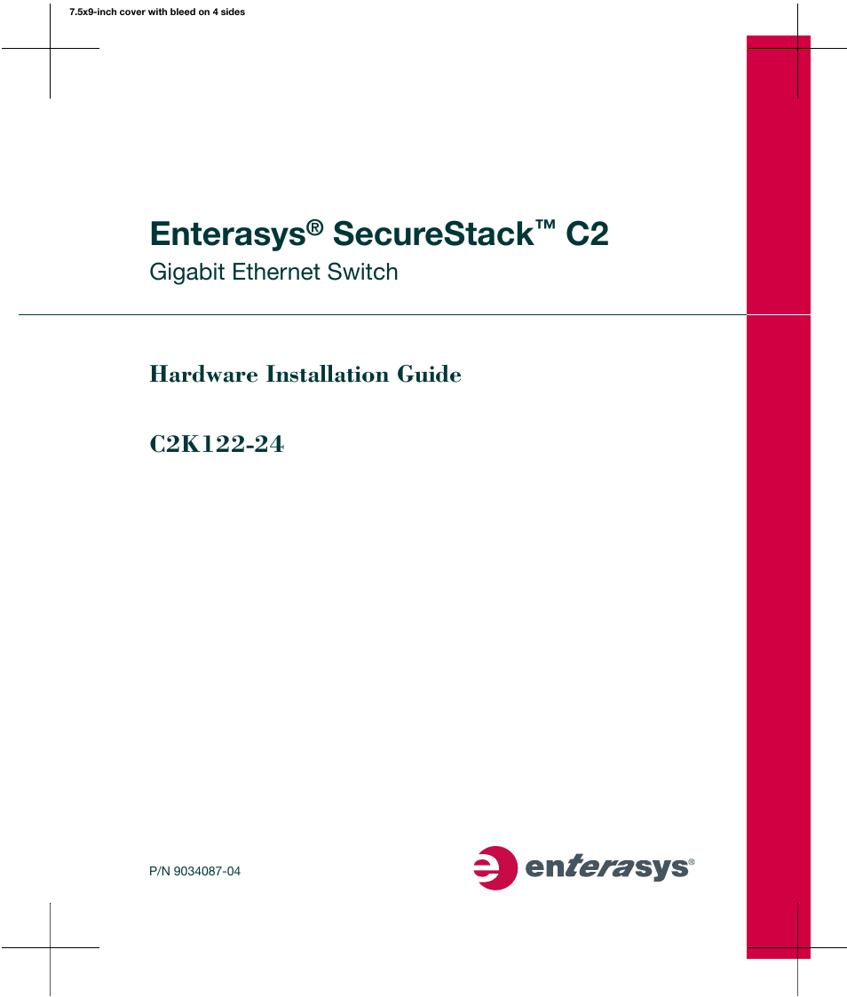 Enterasys Networks C2K122-24 User Manual | 70 pages