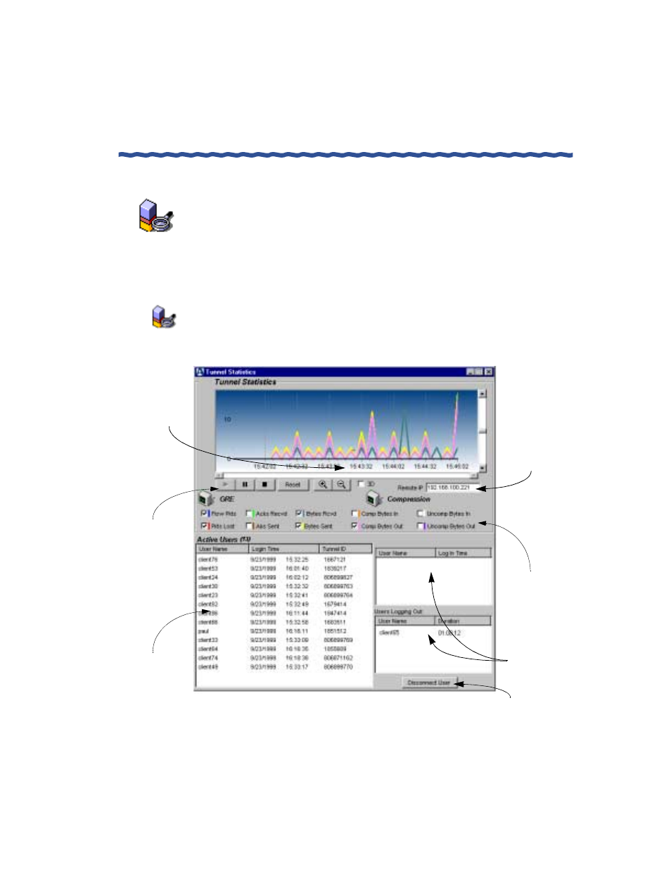 Viewing tunnel activity | Enterasys Networks Network Card User Manual | Page 185 / 276