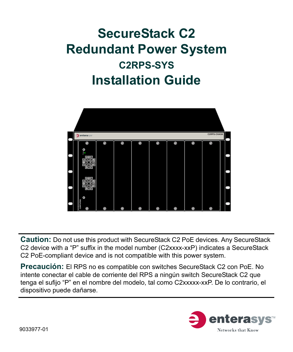 Enterasys Networks C2RPS-SYS User Manual | 34 pages