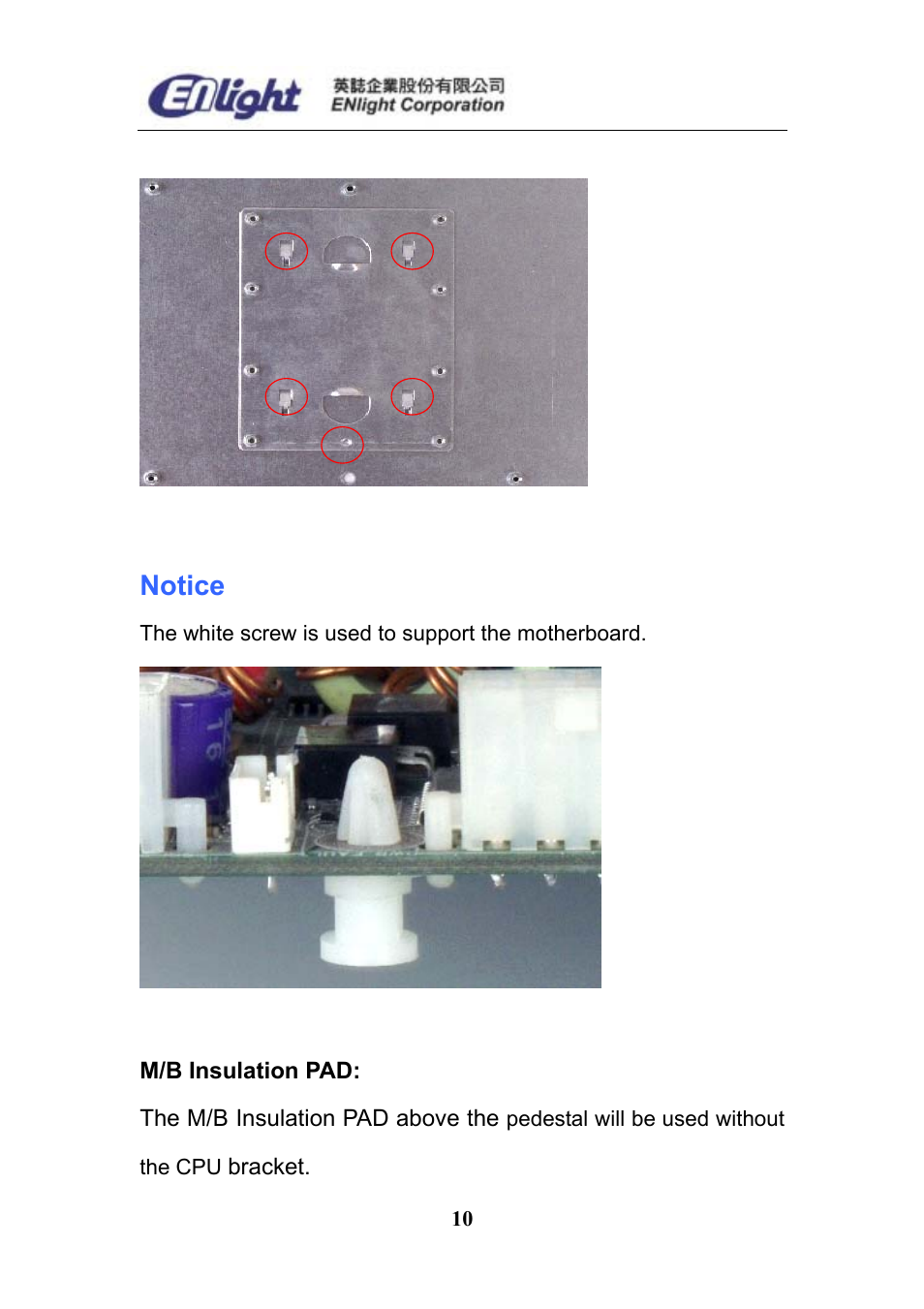 Notice | Enlight EN-898X User Manual | Page 10 / 45