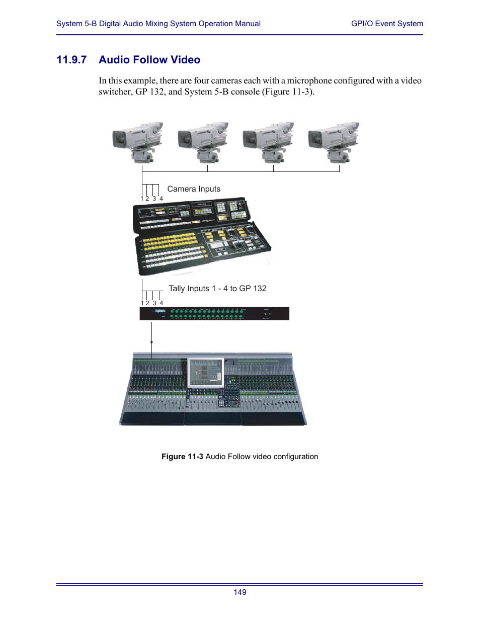 7 audio follow video | Euphonix System Digital Audio Mixing System 5B User Manual | Page 149 / 156