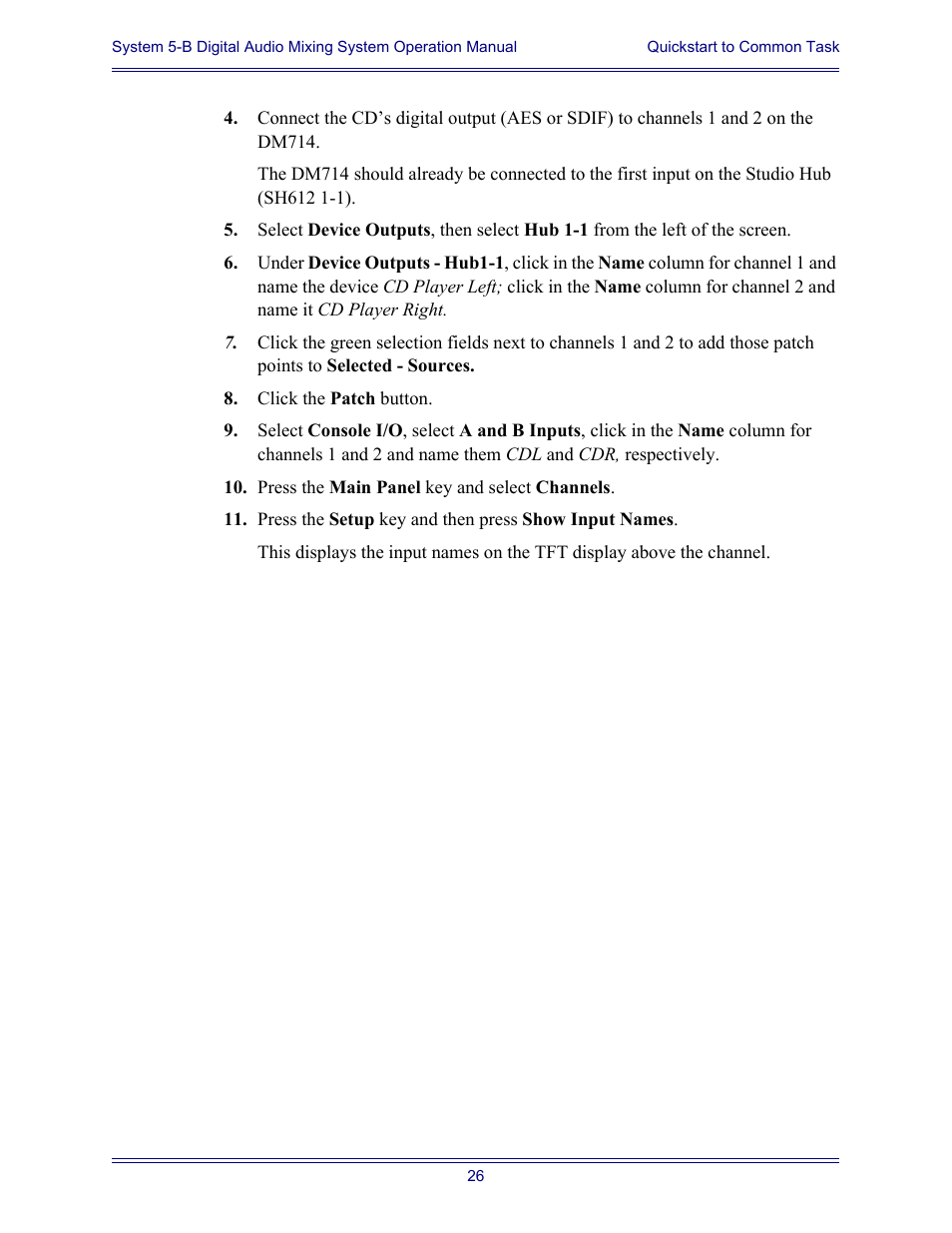 Euphonix System Digital Audio Mixing System 5B User Manual | Page 26 / 156
