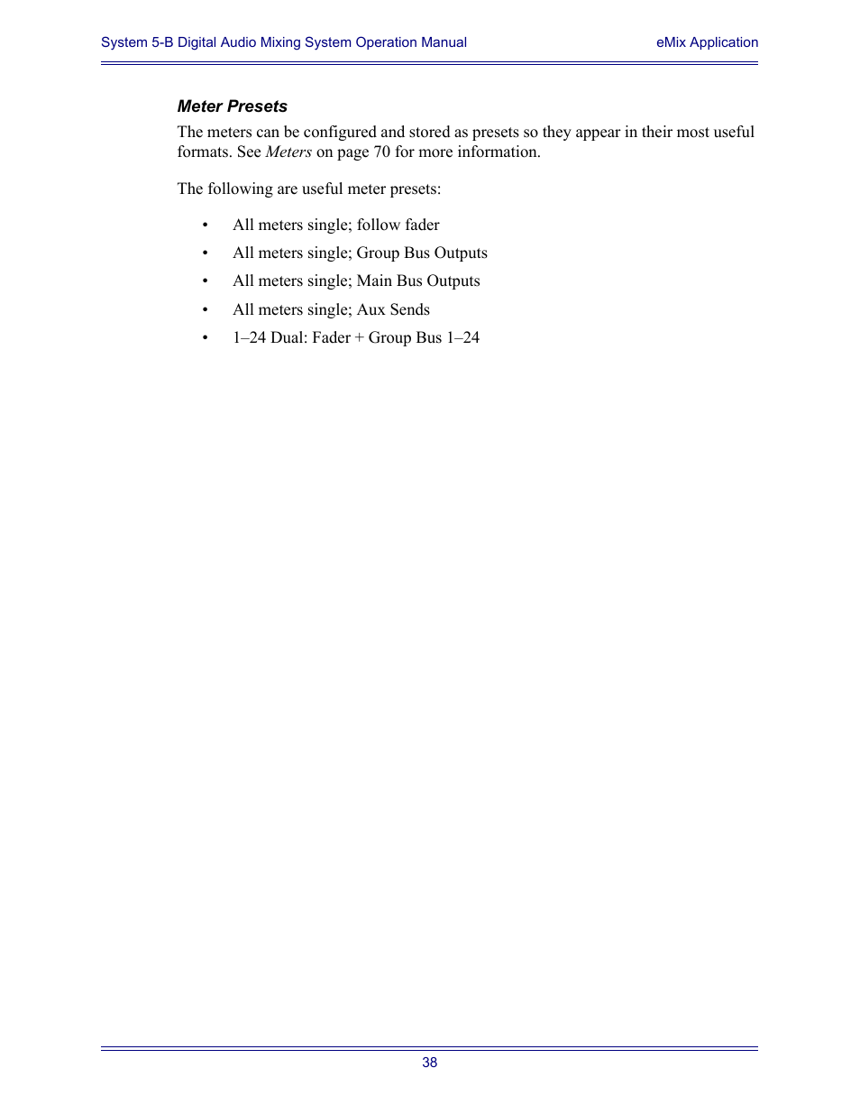 Euphonix System Digital Audio Mixing System 5B User Manual | Page 38 / 156