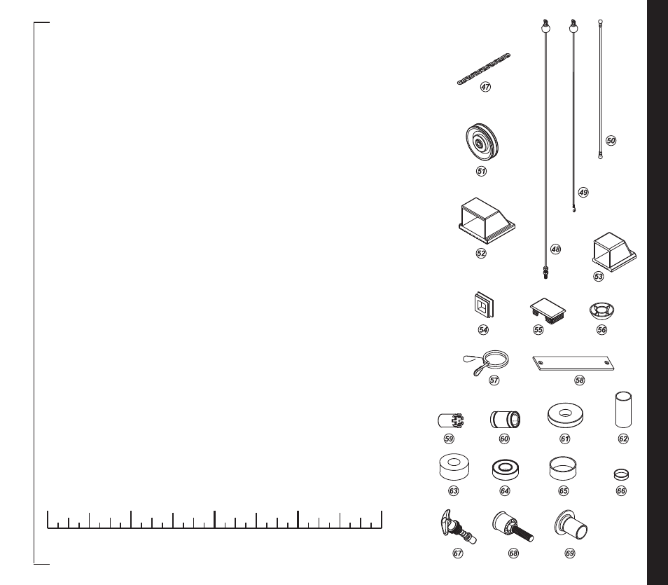 Part s list | Evo Fitness TAHOE 51551 User Manual | Page 5 / 28