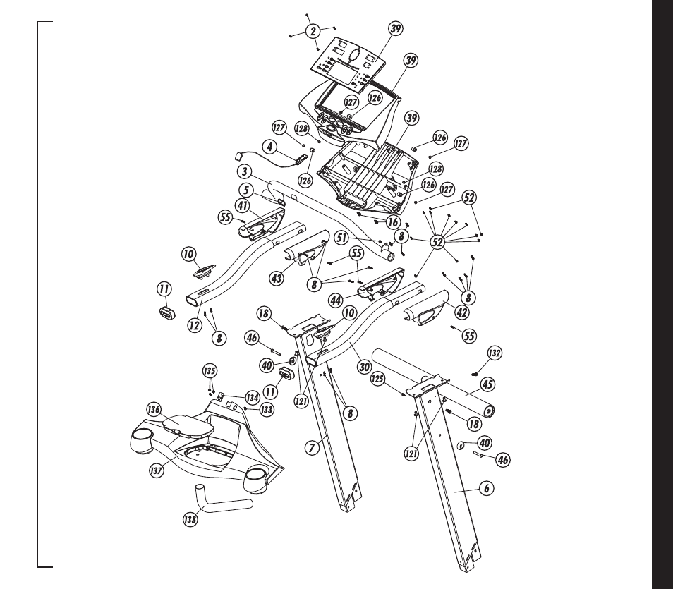 Part s diagram | Evo Fitness EVO 1CD User Manual | Page 41 / 44