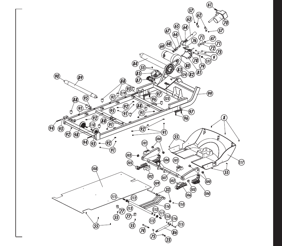 Part s diagram | Evo Fitness EVO 1CD User Manual | Page 43 / 44