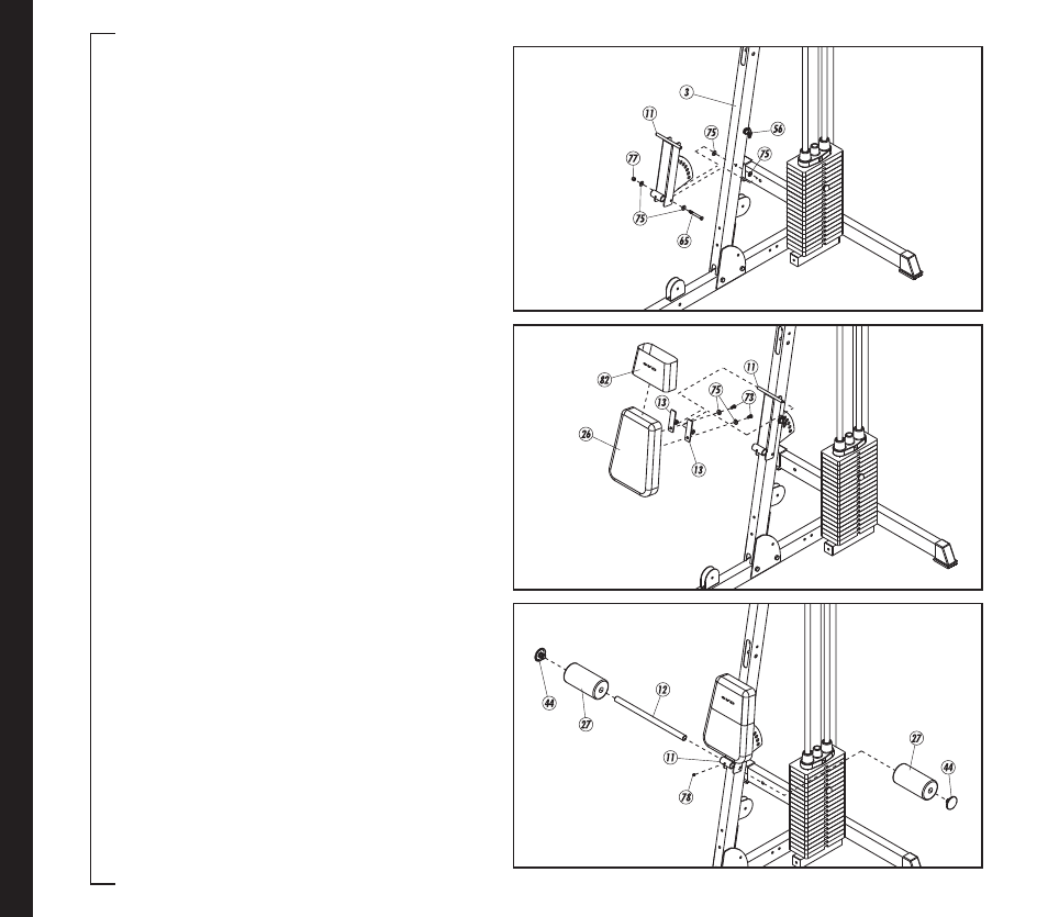 Assembly instructions | Evo Fitness 53553 User Manual | Page 12 / 28