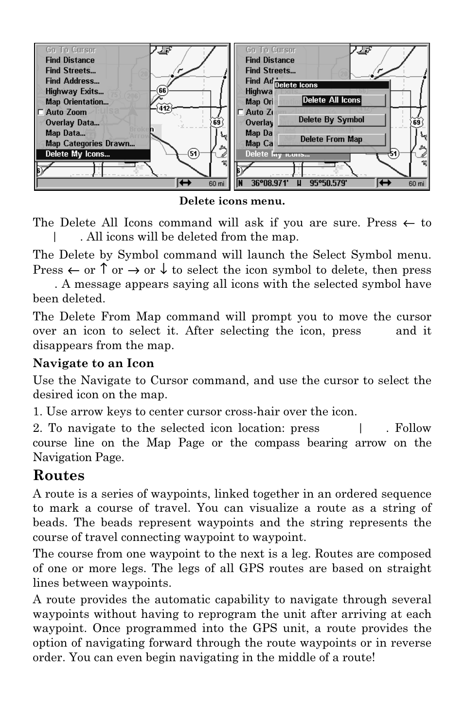 Routes | Eagle Electronics FISHSTRIKE 1000C User Manual | Page 133 / 204