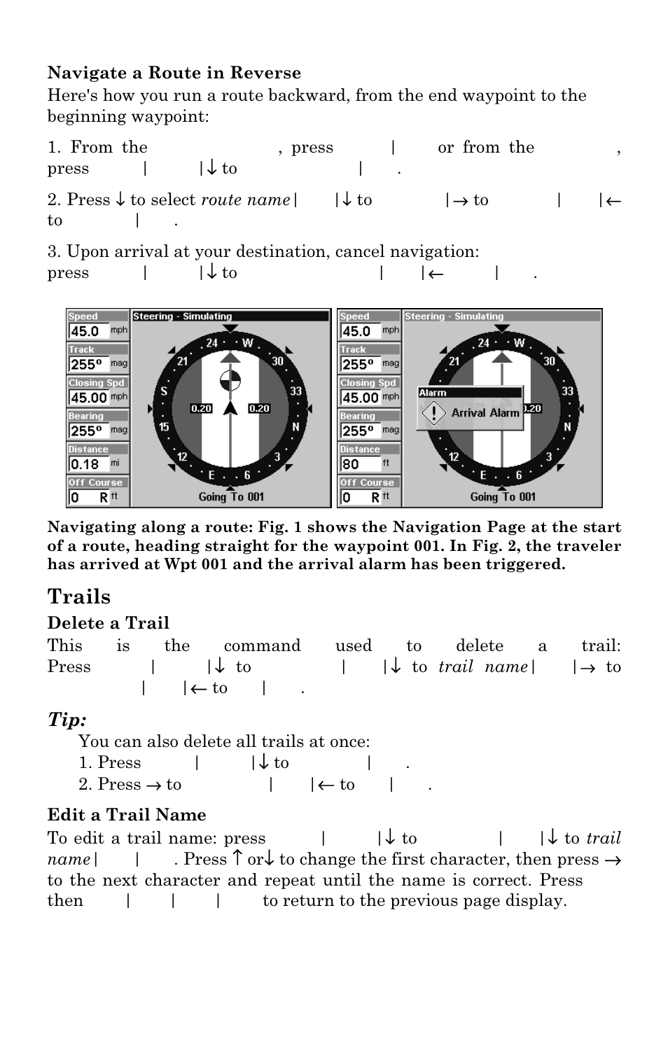 Trails | Eagle Electronics FISHSTRIKE 1000C User Manual | Page 138 / 204