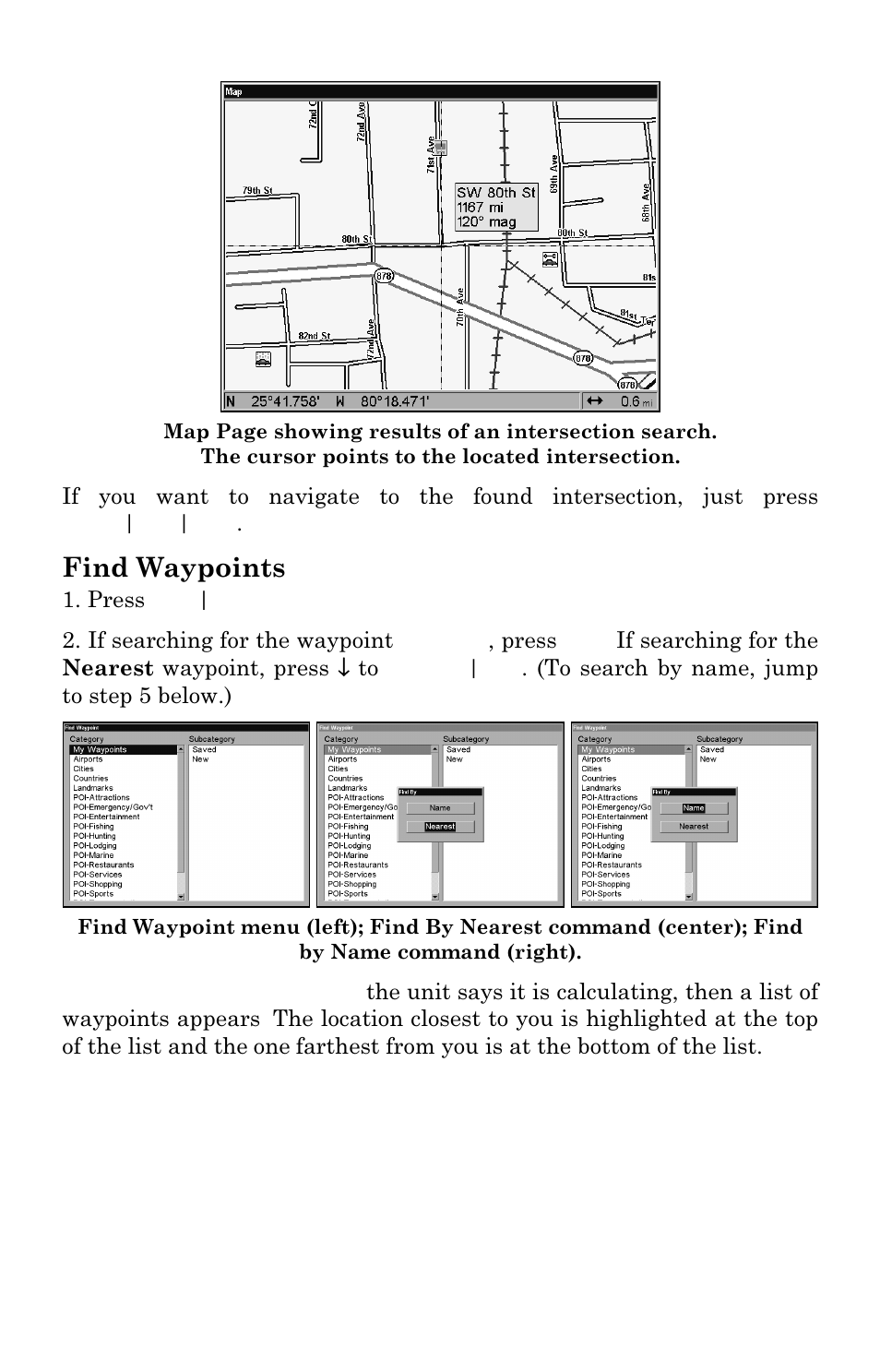 Find waypoints | Eagle Electronics FISHSTRIKE 1000C User Manual | Page 190 / 204