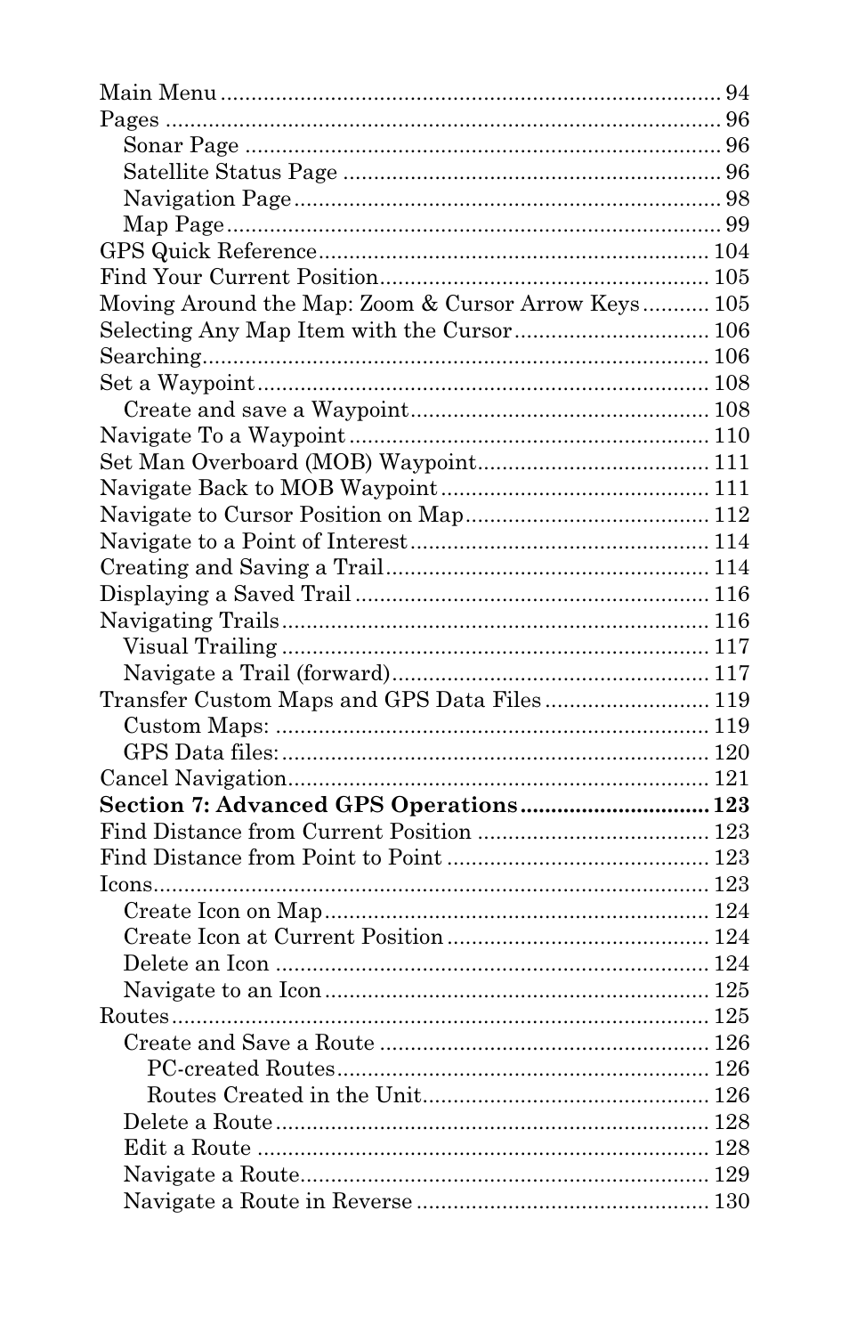 Eagle Electronics FISHSTRIKE 1000C User Manual | Page 5 / 204