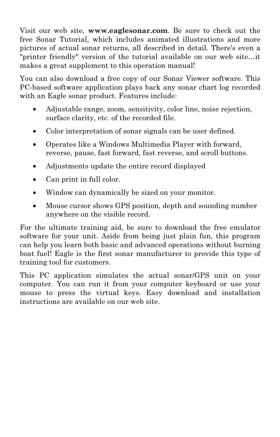 Eagle Electronics FISHSTRIKE 1000C User Manual | Page 61 / 204