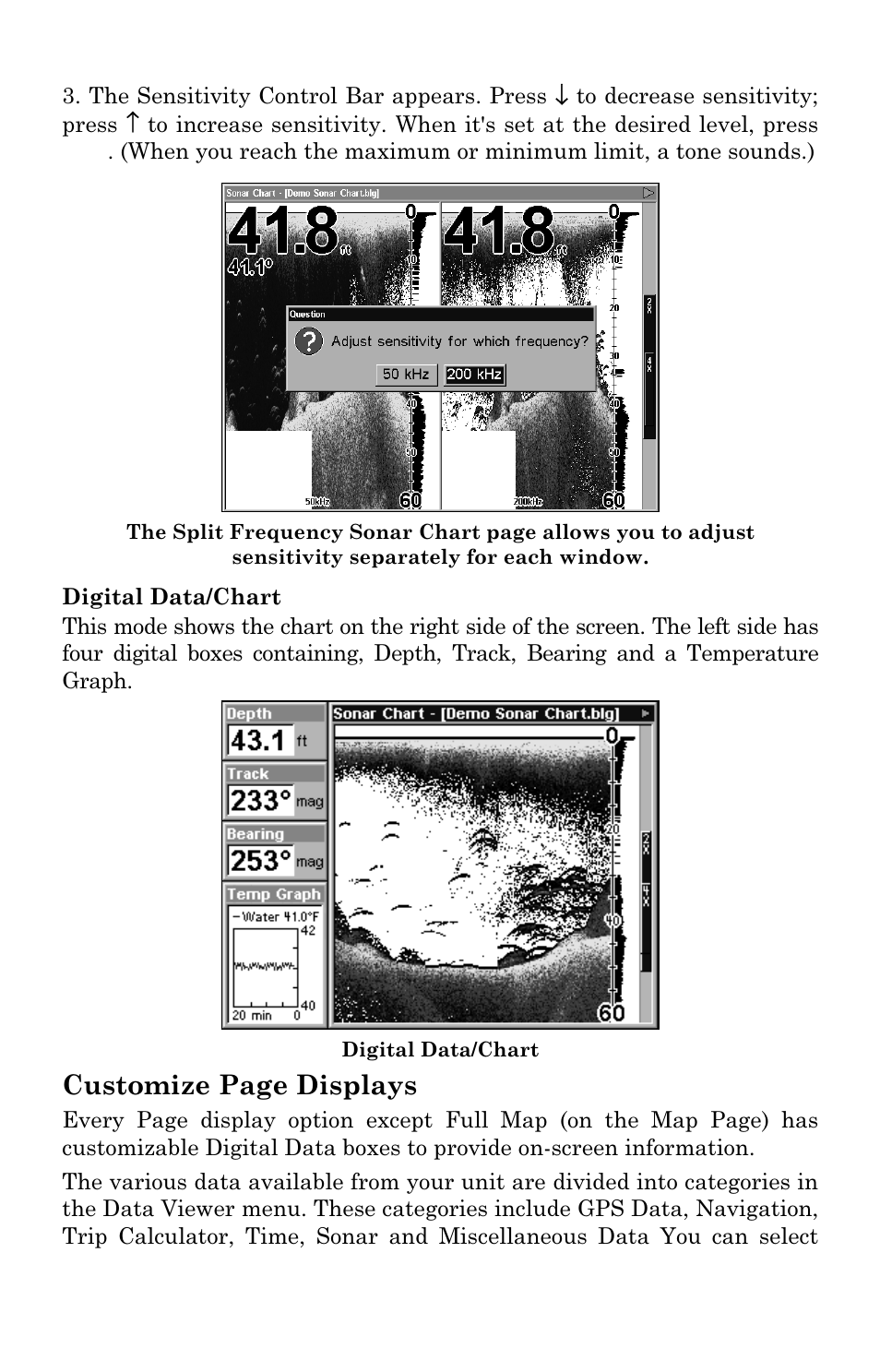 Customize page displays | Eagle Electronics FISHSTRIKE 1000C User Manual | Page 88 / 204