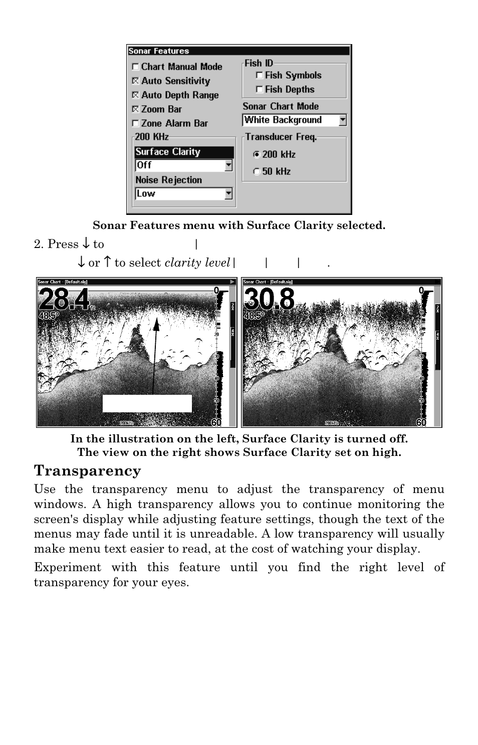 Transparency | Eagle Electronics FISHSTRIKE 1000C User Manual | Page 93 / 204