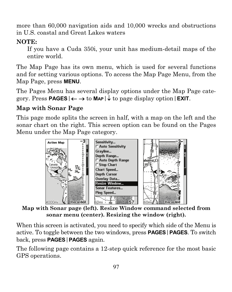 Eagle Electronics CUDA 350 S/MAP User Manual | Page 105 / 180