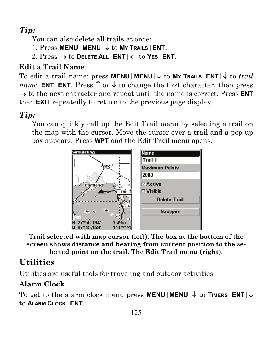 Utilities | Eagle Electronics CUDA 350 S/MAP User Manual | Page 133 / 180