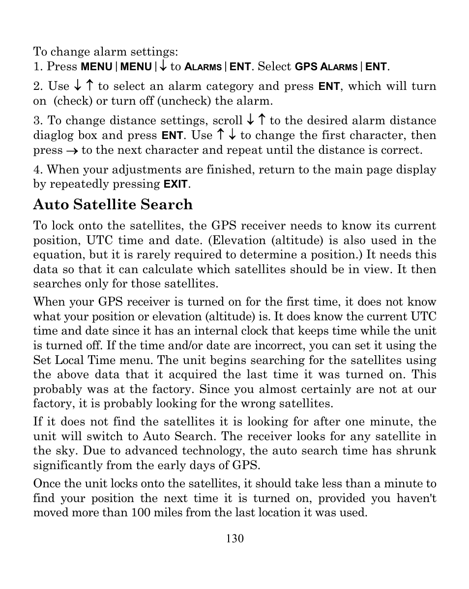 Auto satellite search | Eagle Electronics CUDA 350 S/MAP User Manual | Page 138 / 180