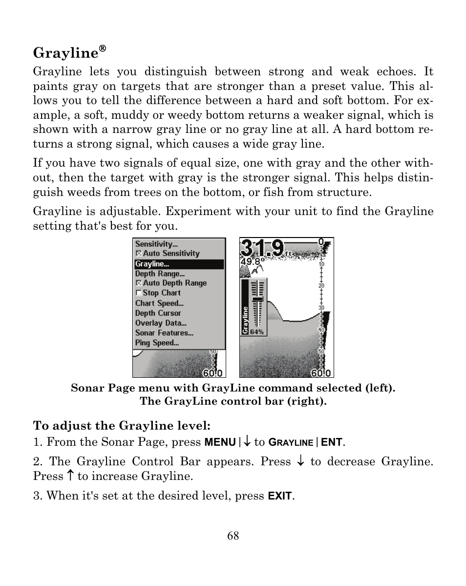 Grayline | Eagle Electronics CUDA 350 S/MAP User Manual | Page 76 / 180