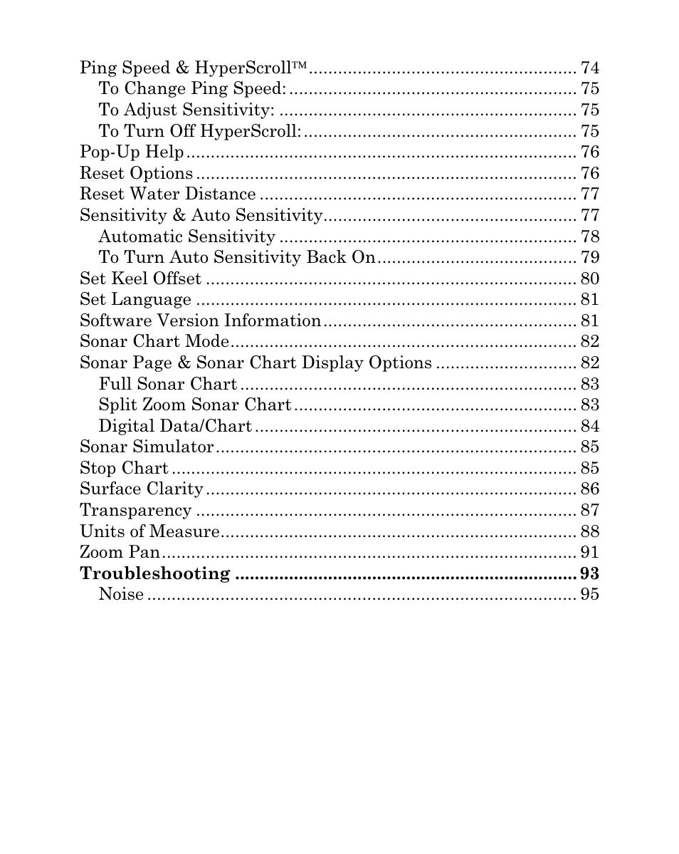 Eagle Electronics FISHEASY 320C User Manual | Page 5 / 104