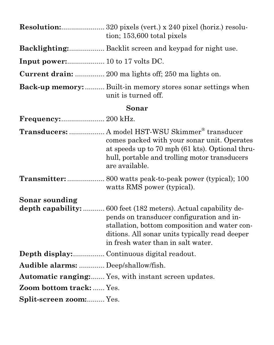 Eagle Electronics FISHEASY 320C User Manual | Page 8 / 104