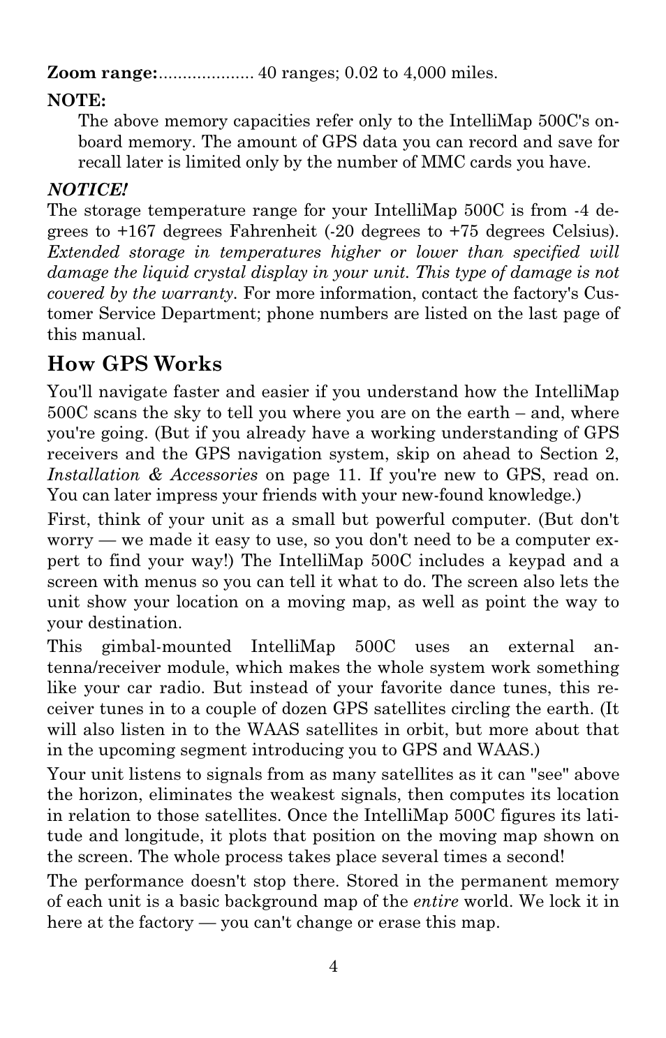 How gps works | Eagle Electronics IntelliMap 500C User Manual | Page 10 / 140
