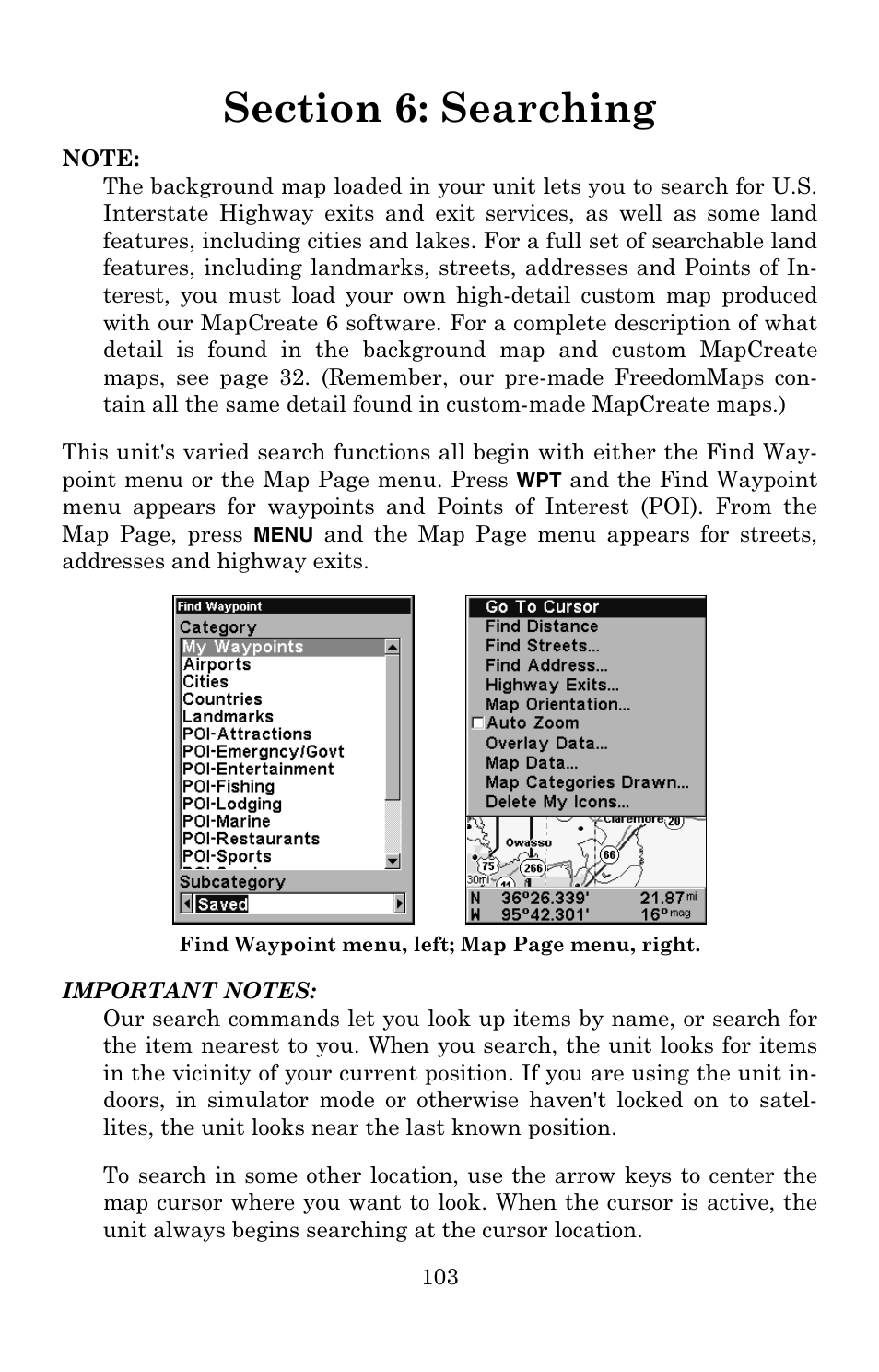 Eagle Electronics IntelliMap 500C User Manual | Page 109 / 140