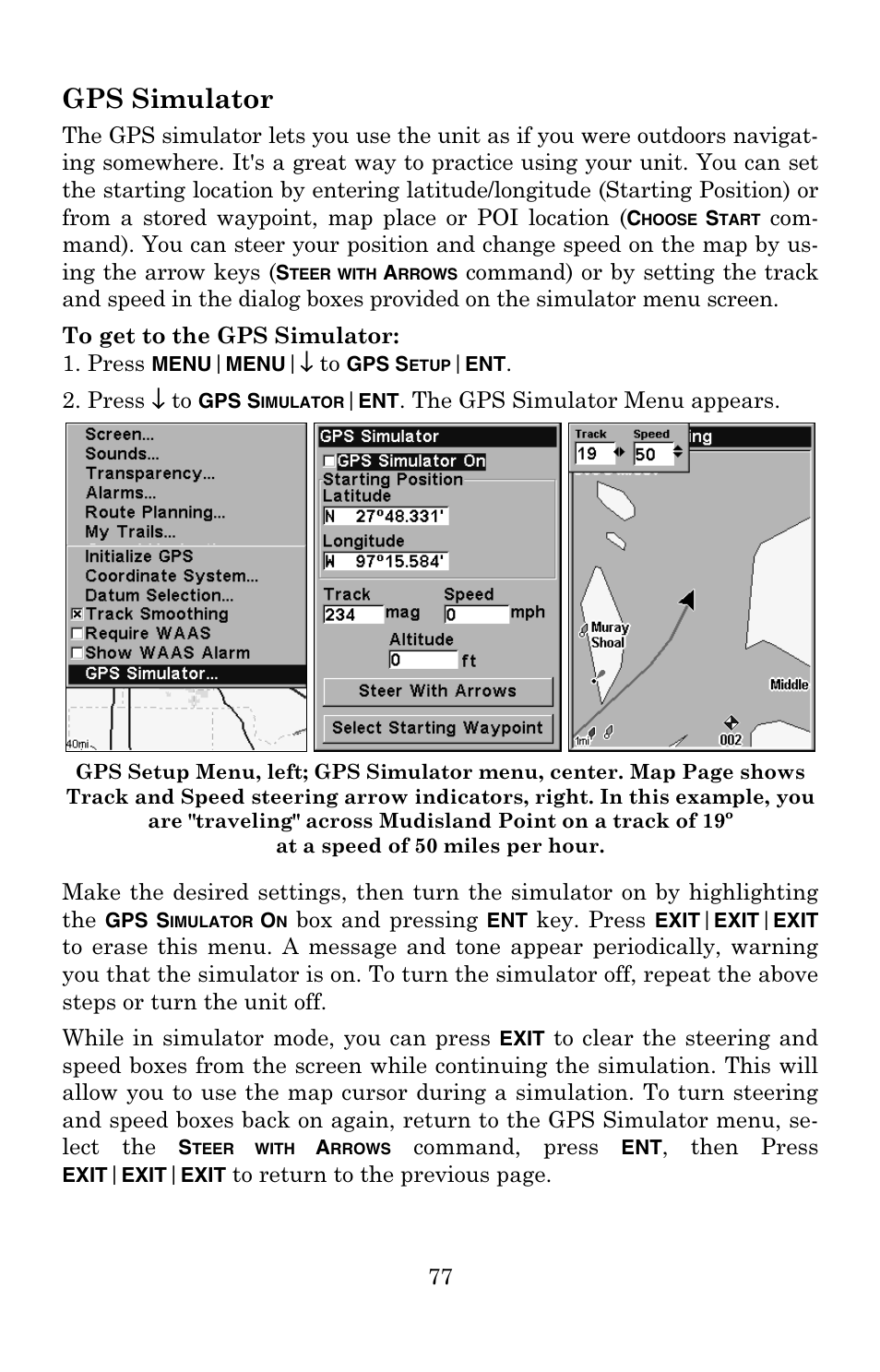 Gps simulator | Eagle Electronics IntelliMap 500C User Manual | Page 83 / 140