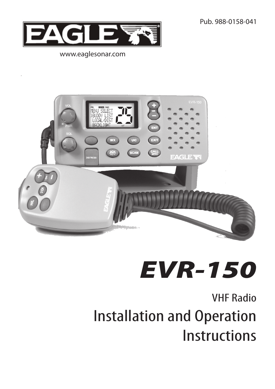 Eagle Electronics EVR-150 User Manual | 60 pages