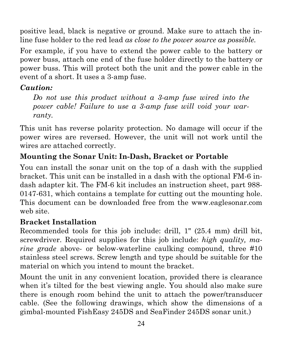 Eagle Electronics FISHEASY 245DS User Manual | Page 28 / 72