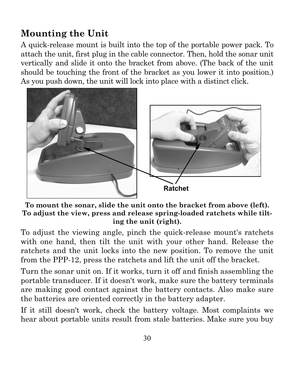 Mounting the unit | Eagle Electronics FISHEASY 245DS User Manual | Page 34 / 72