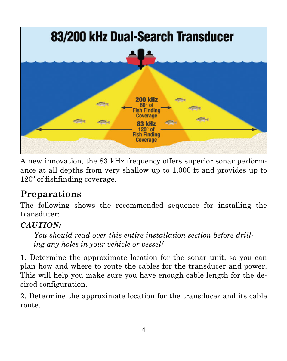 Preparations | Eagle Electronics FISHEASY 245DS User Manual | Page 8 / 72