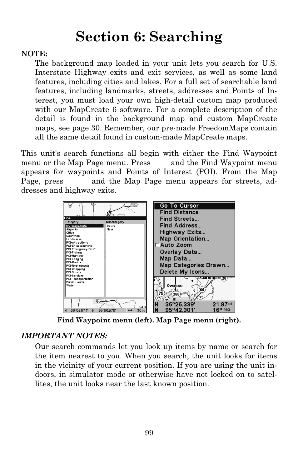 Eagle Electronics 642c iGPS User Manual | Page 105 / 132