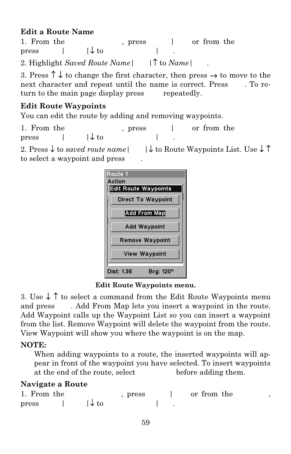 Eagle Electronics 642c iGPS User Manual | Page 65 / 132