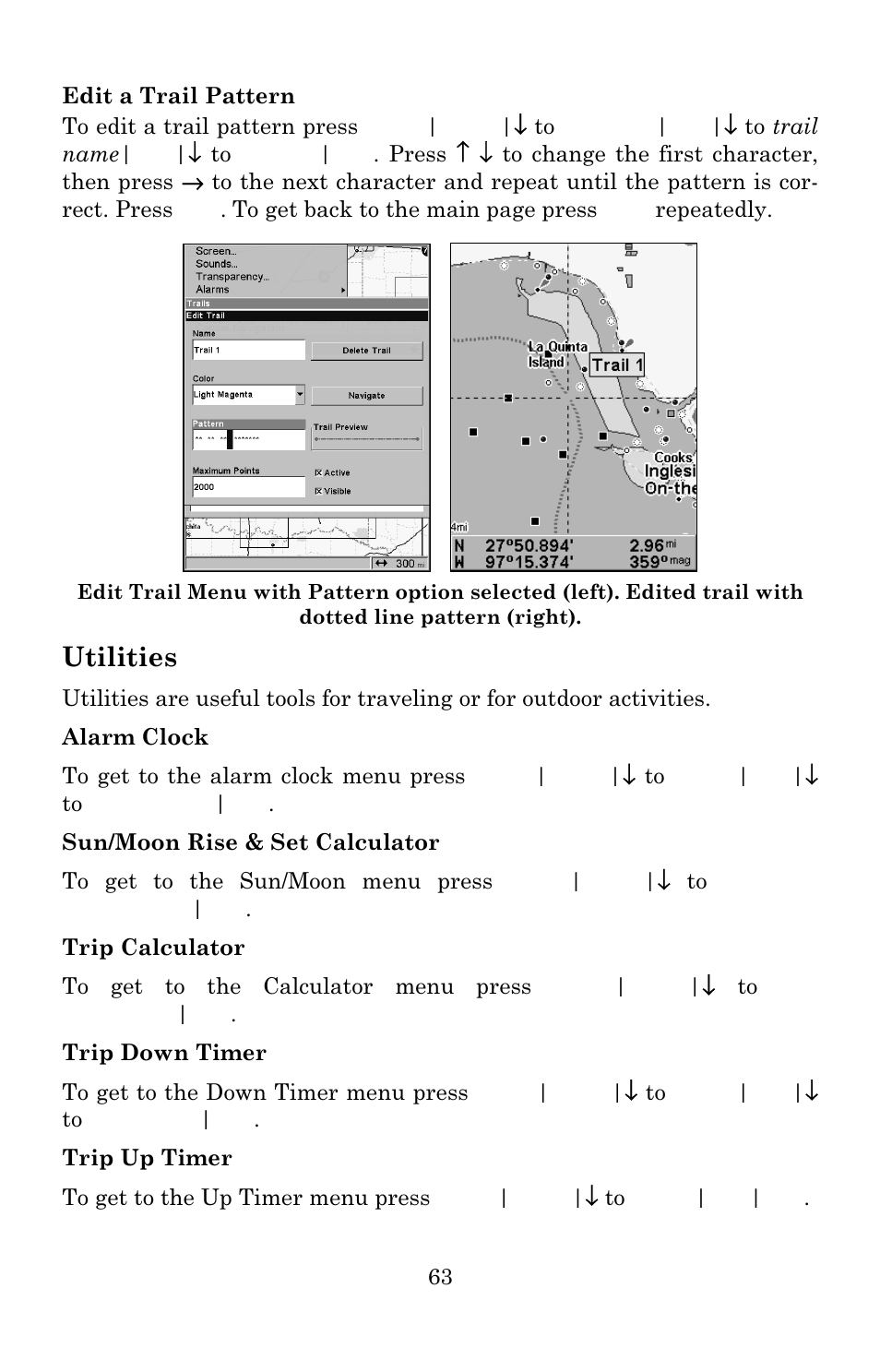 Utilities | Eagle Electronics 642c iGPS User Manual | Page 69 / 132