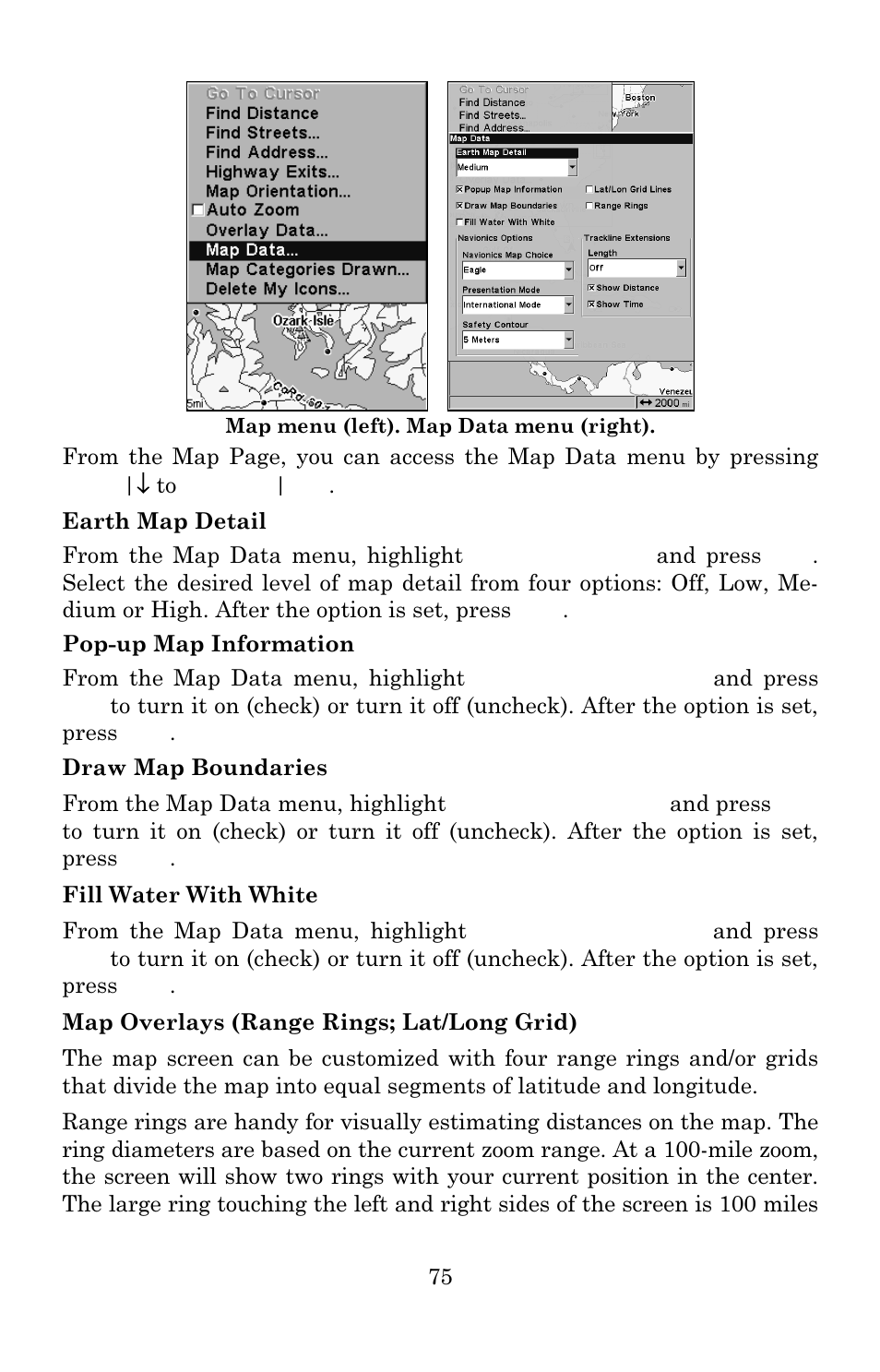 Eagle Electronics 642c iGPS User Manual | Page 81 / 132