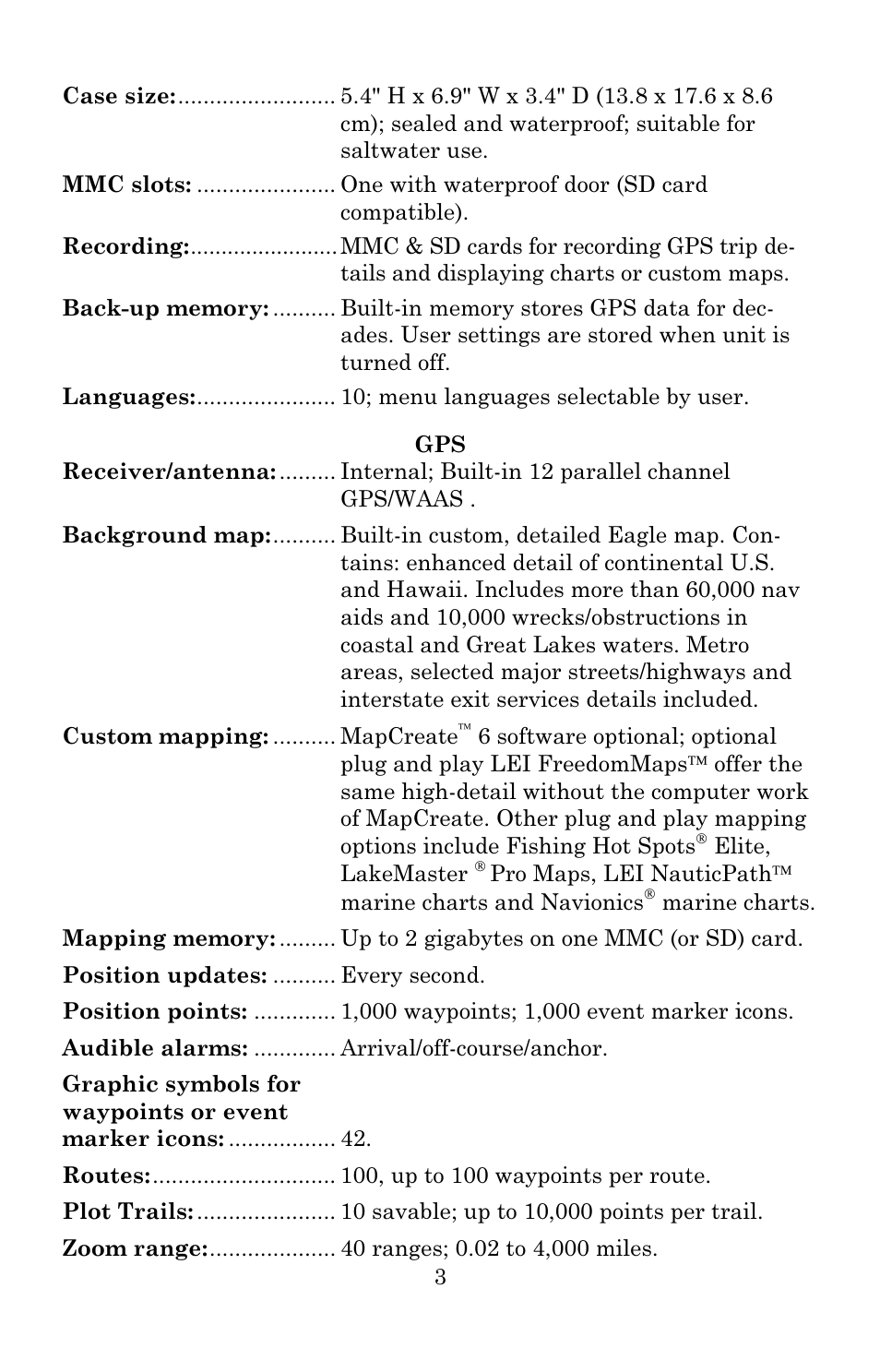 Eagle Electronics 642c iGPS User Manual | Page 9 / 132